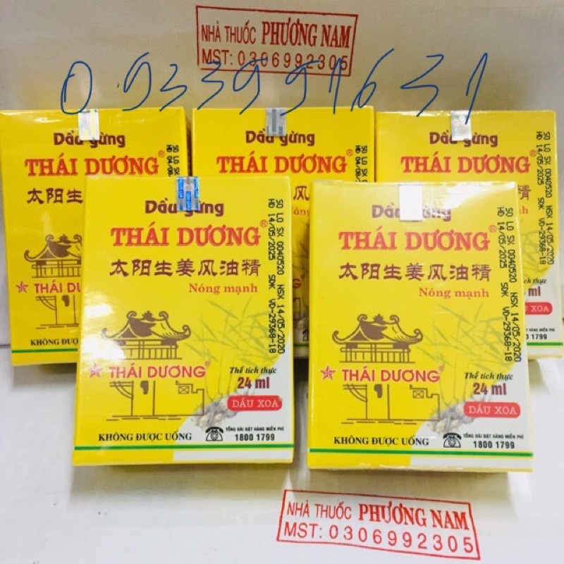 Dầu gừng THÁI DƯƠNG 24ml