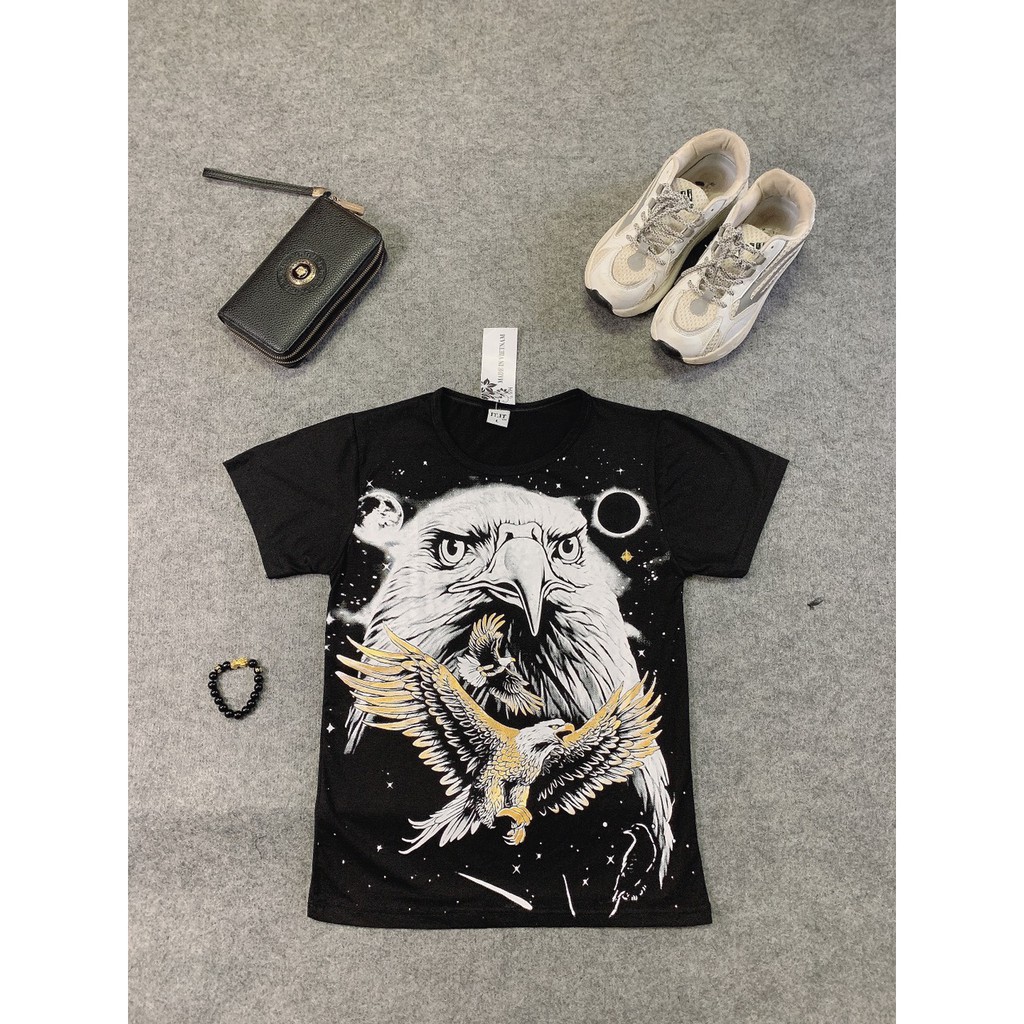 Áo Phông Nam In Hình 3D Đại Bàng Chất Thun Mát Mẻ - AP01 -Shop VK_Clothes