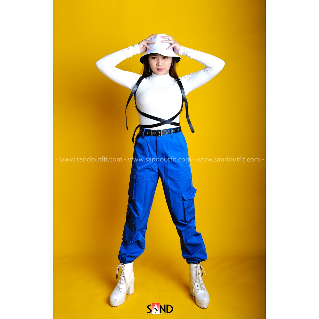 Quần Jogger Túi Hộp Xanh Dương