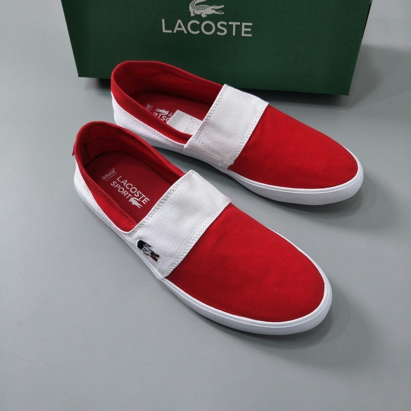 Giày lười vải cho nam và nữ thương hiệu Lacoste cao cấp