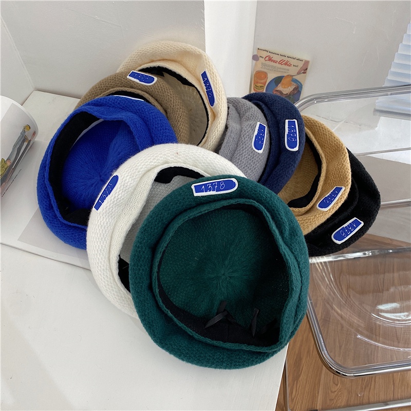 Nón beret len giữ ấm phong cách Hàn Quốc hàng mới dành cho nữ 1378