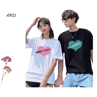 Áo Đôi Nam Nữ Oversize Trái Tim AM21