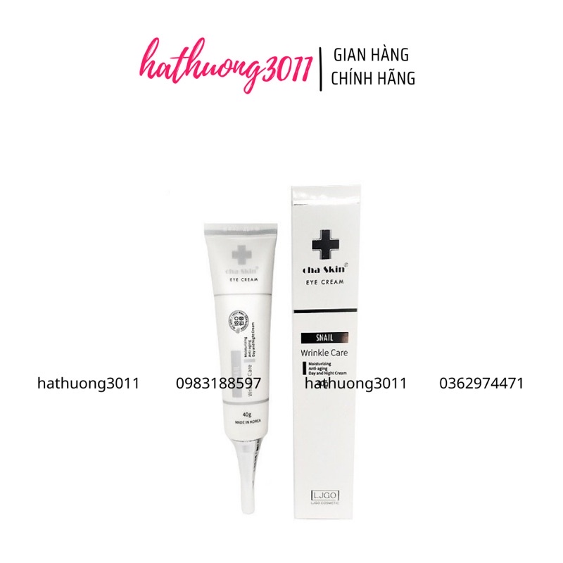 Kem Mắt LJGO Snail Wrinkle Care Cha Skin Eye Cream