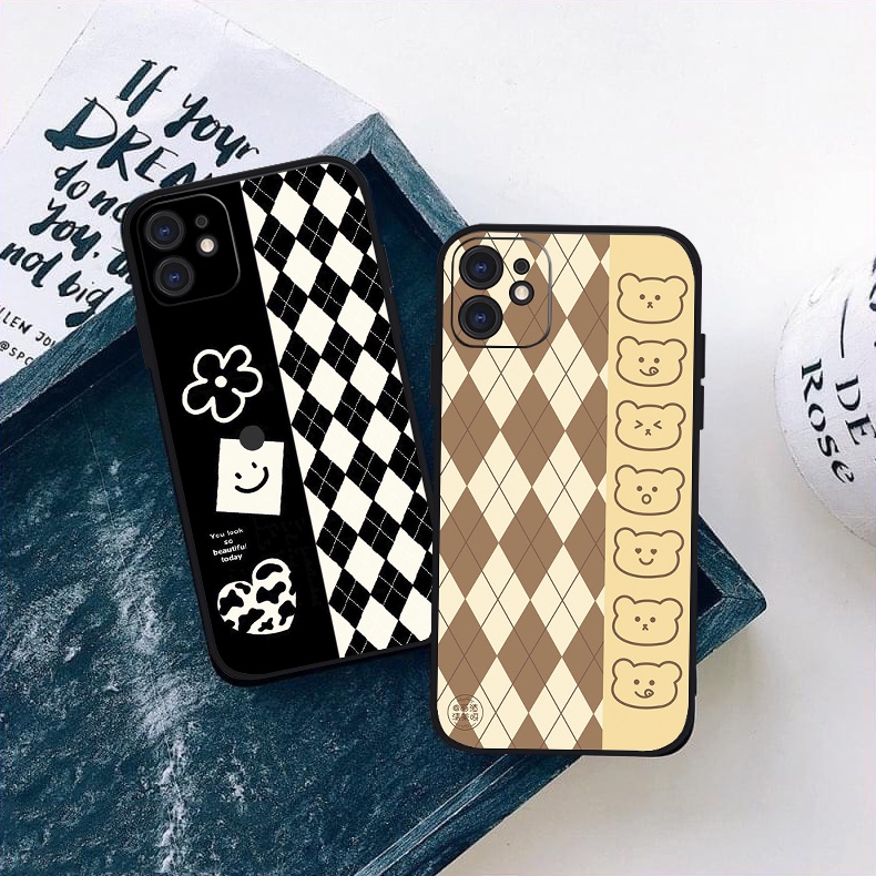 Vỏ ốp iPhone Silicon viền vuông Art 207-208 cho iPhone 6pl/6s/6spl/7/7pl/8/8pl/x/xs/11/12/13/14/pro/max - Chinchincase
