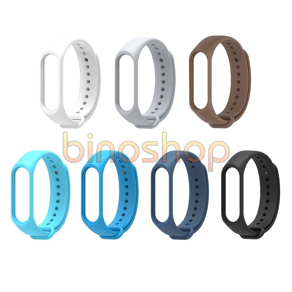 Dây Silicon thay thế Xiaomi Miband 4, mi band 3 - Mijobs