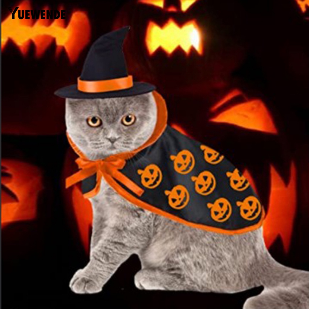 Yue.z Áo Choàng Nhẹ In Họa Tiết Bí Ngô Cho Thú Cưng