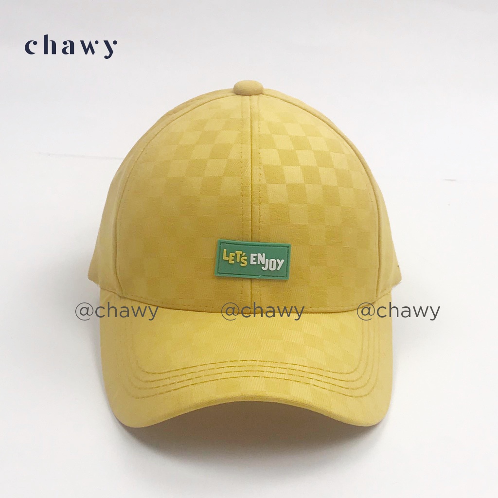 Mũ lưỡi trai cotton unisex, Nón kết nam nữ thêu chữ Let's Enjoy phong cách Ulzzang Chawystore - K45