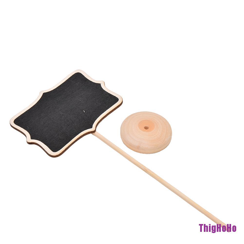 Set 1 / 10 Bảng Đen Mini Hình Chữ Nhật Dùng Trang Trí Tiệc Cưới