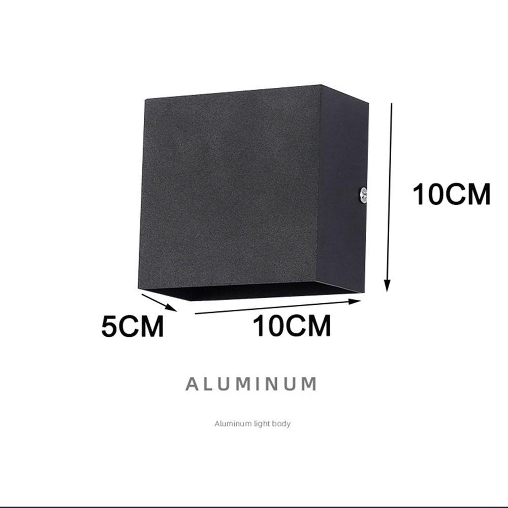 LANSEL Đèn LED Gắn Tường Hình Khối Lập Phương Màu Trắng / Đen Sáng Tạo