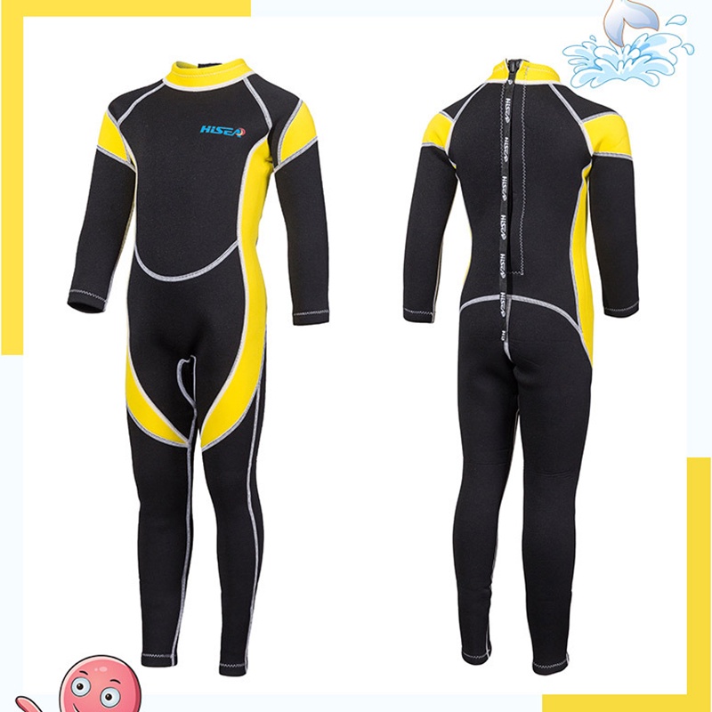 Bộ Đồ Bơi Tay Dài Chống Nắng Chất Liệu Dày Dặn Giữ Ấm Cho Bé