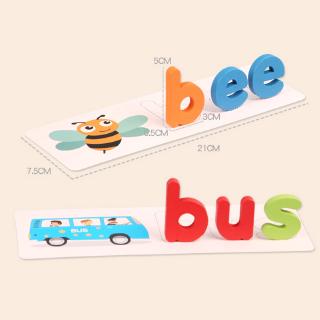 Bộ thẻ gỗ học từ vựng tiếng anh