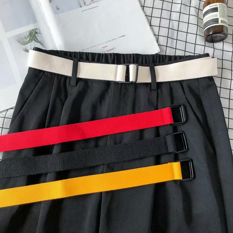 Thắt lưng canvas nhiều màu tùy chọn cho nam nữ