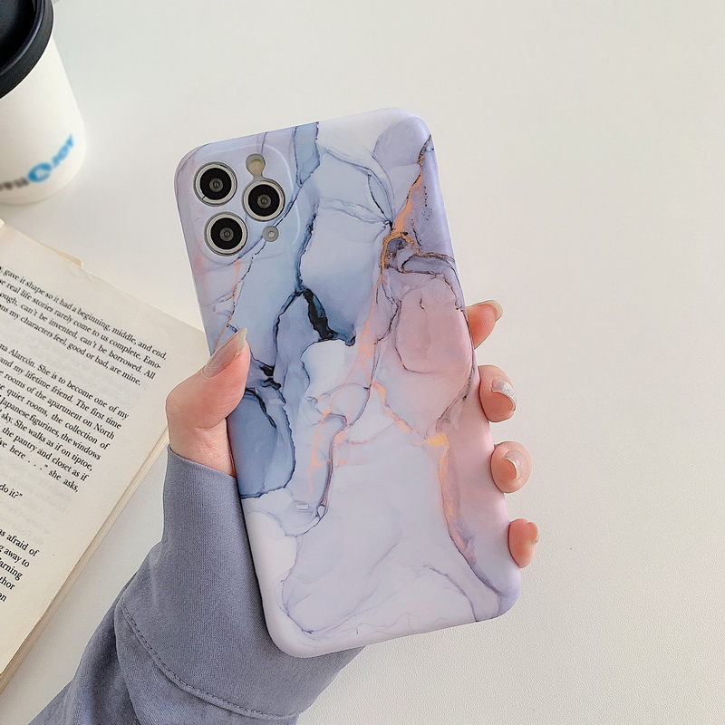 【Ready Stock】iPhone Case iPhone 11 Pro Max XS XR X 8 7 Plus Marble Patterned Soft Silicone Case Cover