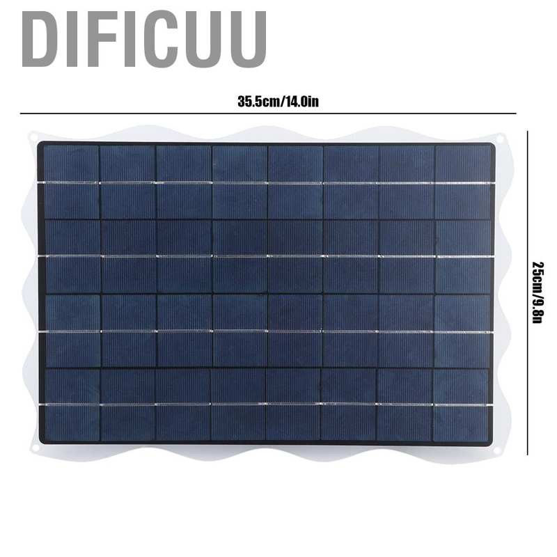 POWER Miếng Sạc Năng Lượng Mặt Trời Dificuu 20w 18v Kèm Giá Đỡ Dùng Cho Các Hoạt Động Ngoài Trời