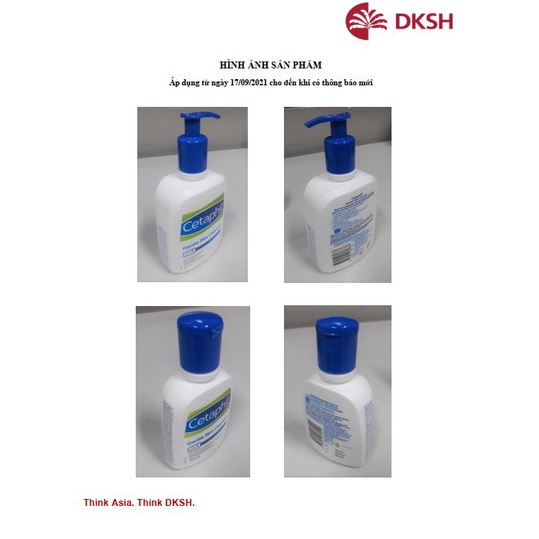 Sữa Rửa Mặt Cetaphil Gentle Skin Cleanser Sạch Dịu Nhẹ cho Da Nhạy Cảm 500ml/125ml
