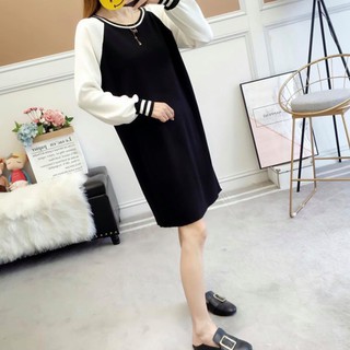 Đầm suông len tay geclang