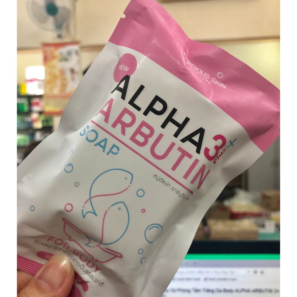 Soap Xà Phòng Tắm Trắng Da Body ALPHA ARBUTIN 3+ Plus 80g - Thái Lan