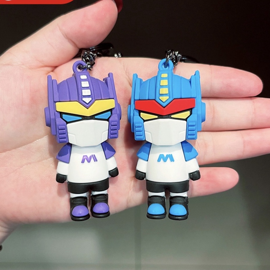Móc Chìa Khóa RoBot Nhựa Mềm Sáng Tạo - Chuỗi Phụ Kiện Trang Trí