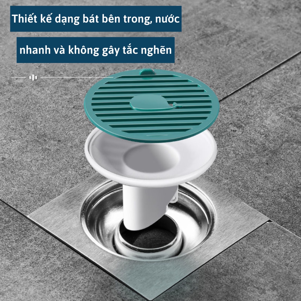Nắp ngăn mùi thoát sàn ABS chặn mùi hôi cống, chống côn trùng, chống trào ngược - AZ Store