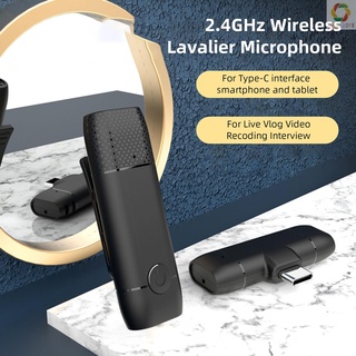 Bộ thu phát micro micro không dây 2.4GHz cho cuộc phỏng vấn giải mã Video Vlog trực tiếp
