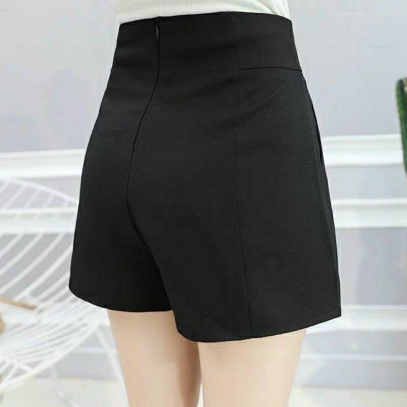 Quần short đùi nữ lưng cao kaki ống rộng mặc nhà thoải mái HN CLOTHING | WebRaoVat - webraovat.net.vn