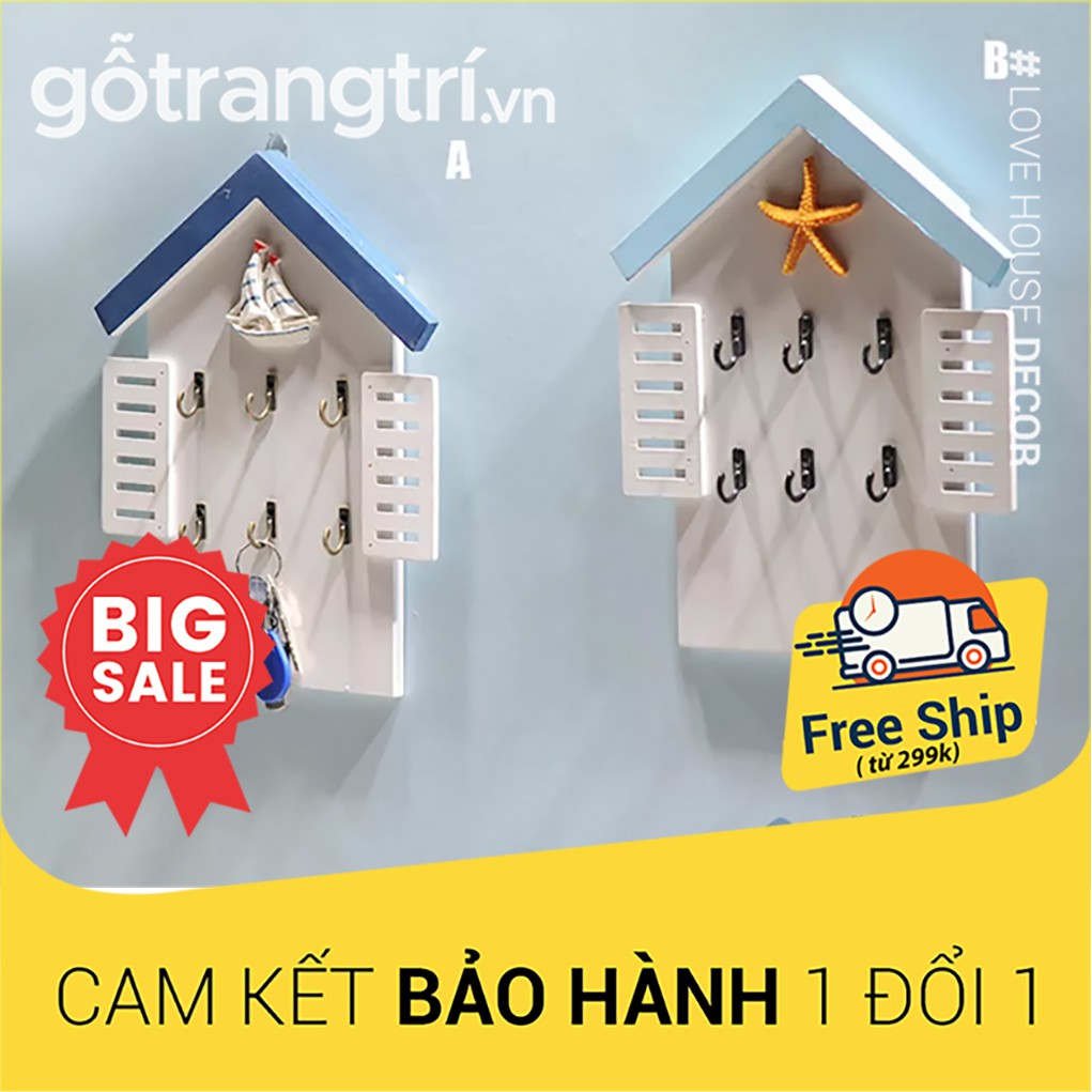 Hộp treo chìa khóa bằng gỗ, Hộp treo chìa khóa, bộ móc treo đồ gắn tường tiện dụng đẹp