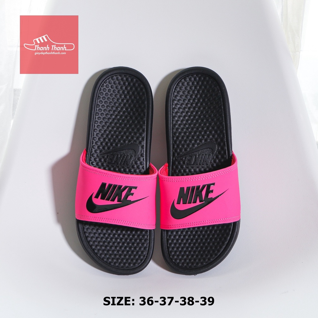 dép quai ngang nữ nk-nike mẫu basic logo trơn