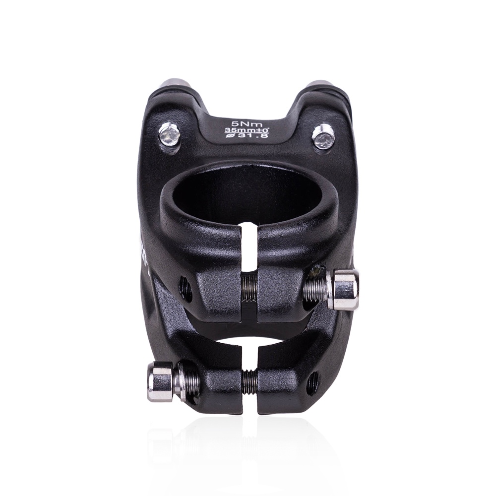 Trục nối Ztto ngắn màu đen nhẹ 0 độ 35mm tay lái 31.8mm cho xe đạp mtb