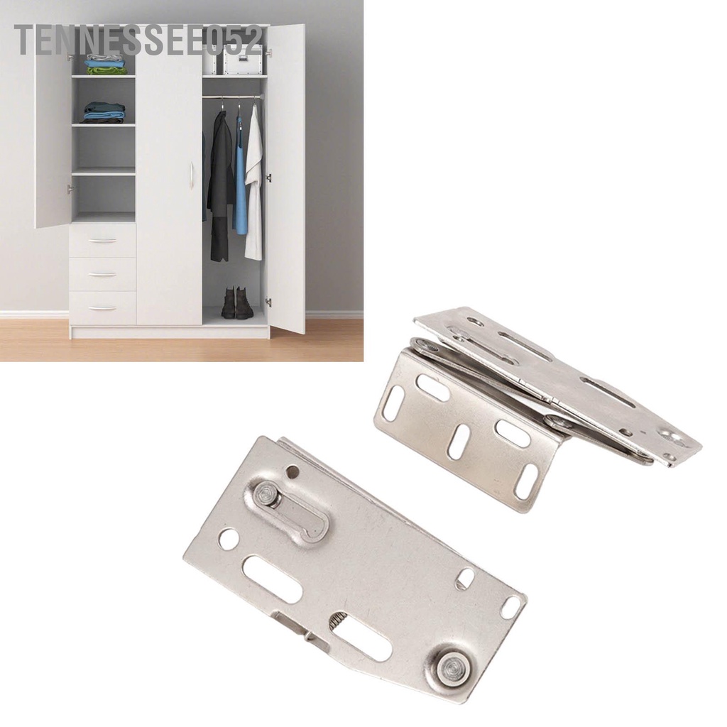 Tennessee052 2 bộ Bản lề cửa tủ 45 độ Lật xuống Cửa kéo mùa xuân Đồ nội thất Phụ kiện phần cứng