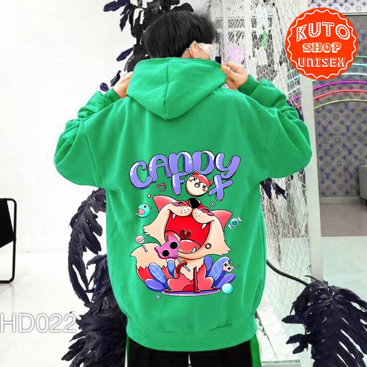 ÁO HOODIE FOX CANDY - In Pet Siêu Bền Siêu Đẹp - Full Size Full Màu