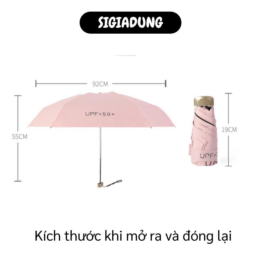 [SGD] Dù Đi Mưa - Ô Gấp Gọn Mini Dễ Bỏ Vào Túi Chống Tia UV 50+, Phủ Lớp Chống Thấm 7273