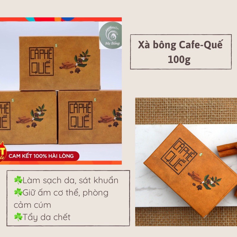 Xà bông cafe  Quế làm sạch da, giữ ấm cơ thể, tẩy da chết