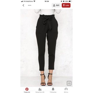 Quần baggy cột dây eo