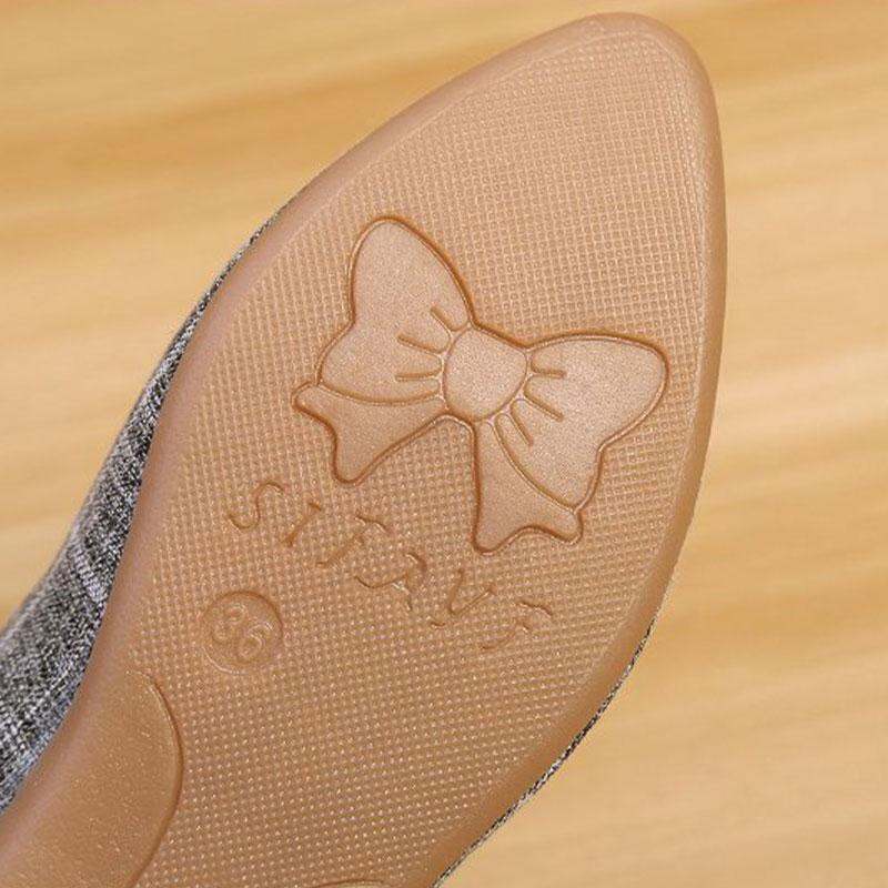 CHZK Giày Búp Bê Đế Bệt Mũi Nhọn Thời Trang Xuân Hè 2023