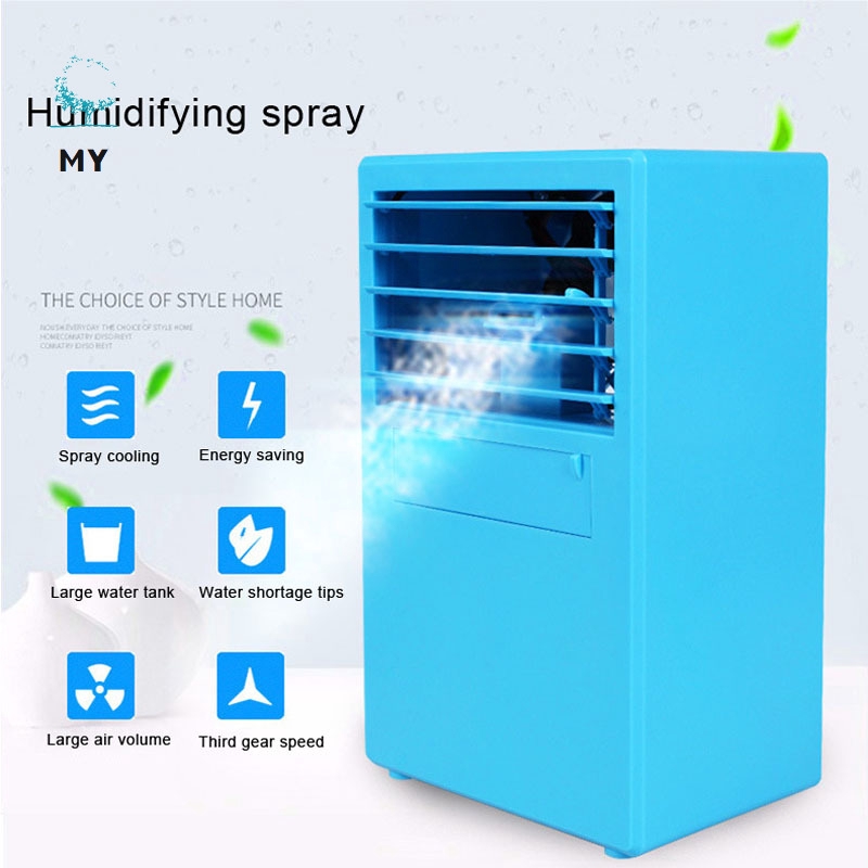 9.5 Inch Portable Air Conditioner Personal Misting Fan Table Desktop Mini Cooler Humidifier