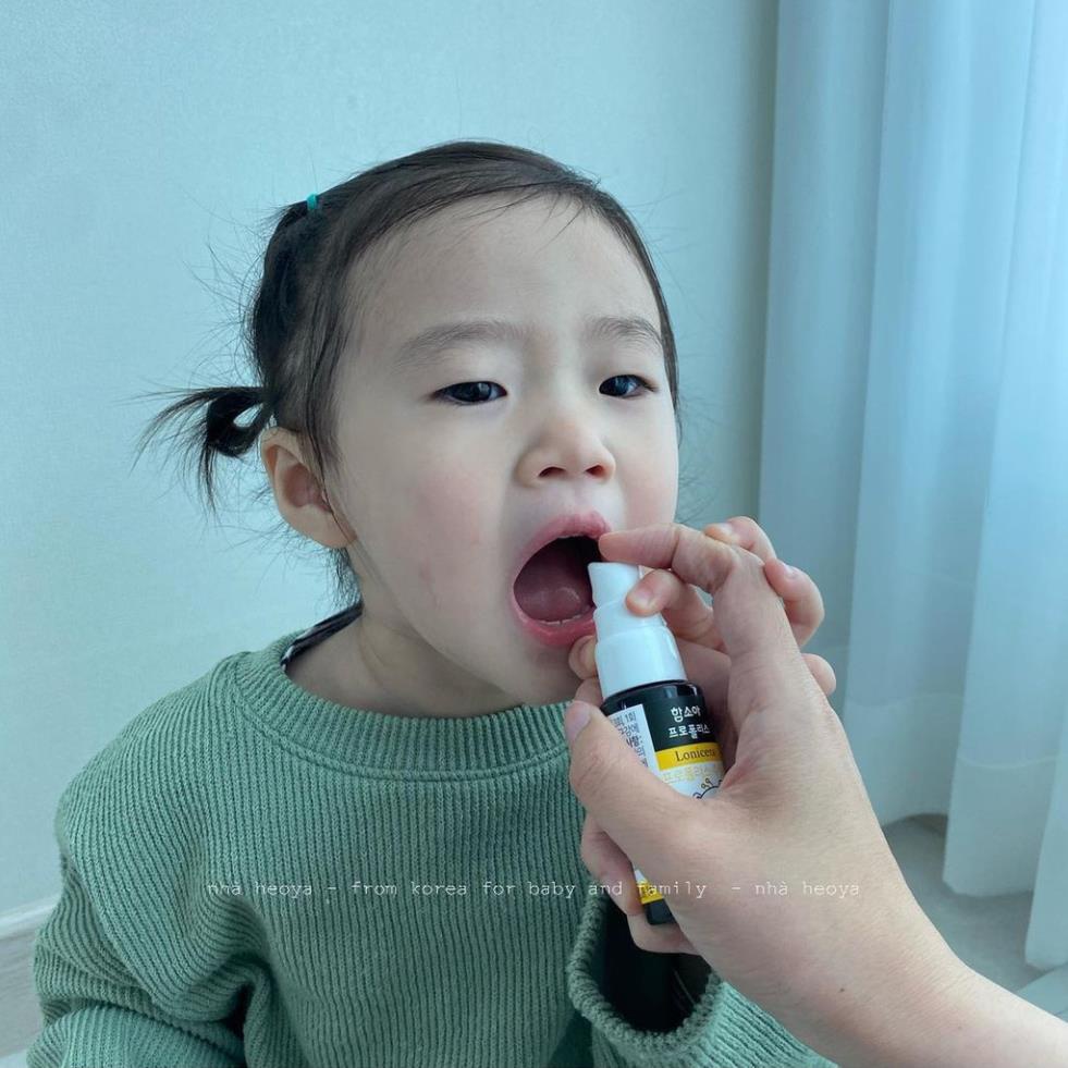 XỊT KEO ONG VÀNG HAMSOA LONICERA PROPOLIS HÀN QUỐC