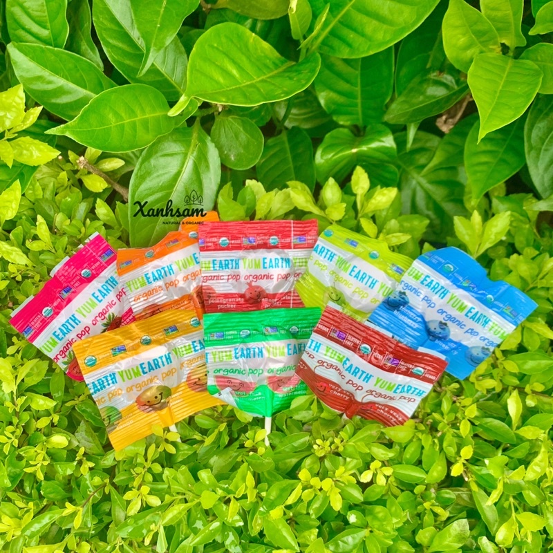 Kẹo Mút Hữu Cơ Yumearth - XanhSam