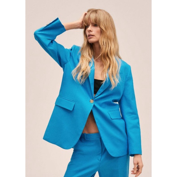 Áo blazer oversize xanh dương MNG