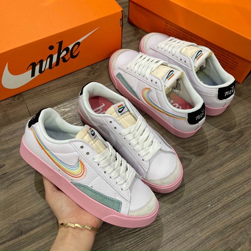 GIÀY BLARE 77 LOW PINK CẦU VỒNG SC [ FULL BOX + FREE SHIP ]