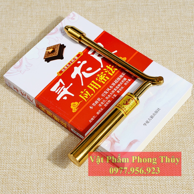 Thước tầm long mạ vàng 24k dạng gập cao cấp