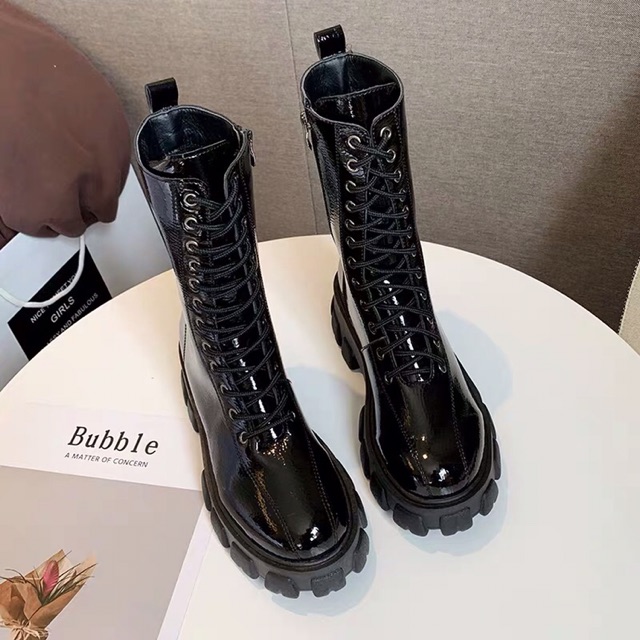 Boots cao cổ nữ Ulzzang có khoá kéo cạnh thời thượng Quảng Châu | BigBuy360 - bigbuy360.vn