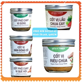 Cốt gia vị chay Letonkin, 5 vị, hủ 270gr, dùng nấu ăn các kiểu, chay mặn đều dùng được