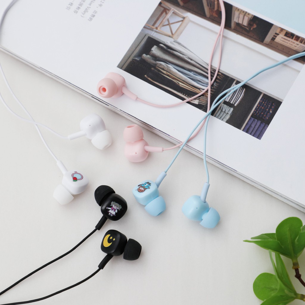 Tai Nghe Hàn Quốc In Ear Cô Bé Đáng Yêu - MIN Style C, Bộ Tai Nghe Và Hộp Đựng Sang Trọng - MIN STORE