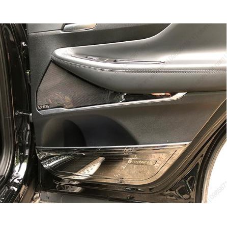 Ốp tapli· Santafe 2019,-2020, ốp trang trí tapli cửa dành cho xe Santafe đời 2019 2020 tặng kèm 1 cuộn băng dính 3M