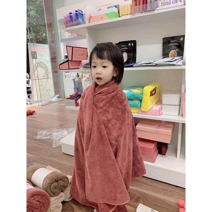Khăn Tắm Xuất Hàn Loại Dày Size 140x70cm