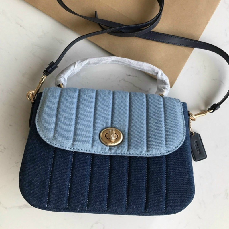🌟 TÚI COACH DA CẦM TAY CHẦN DỌC NEW C2832