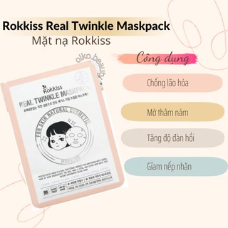 Set 4 mask - Mặt nạ ROKKIS nội địa Hàn - ROKKISS REAL TWINKLE MASKPACK