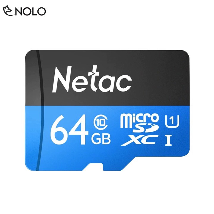 Thẻ Nhớ MicroSD Netac Dung Lượng 64Gb Model P500 Chuẩn Class 10 UHS U1 Tốc Độ Truy Xuất Lên Đến 90Mbs