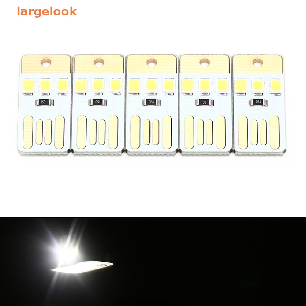 Bộ 5 Thẻ Đèn LED Mini Bỏ Túi Sạc Cổng USB 5v Ánh Sáng Ban Đêm Cho Máy Tính Laptop