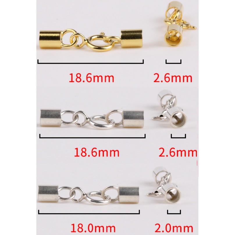 [Mã FAMAYFA giảm 10K đơn 50K] 1 set chốt đầu dây +khóa bạc 925 | BigBuy360 - bigbuy360.vn